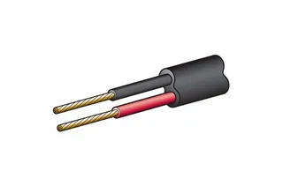 NARVA TWIN CORE SHEATHED CABLE 5A 2MM (100M) RED W BLACK SHEATH EA