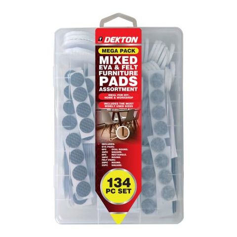 DEKTON MIXED EVA AND FELT FURNITURE PADS (DH03084) PACK/184