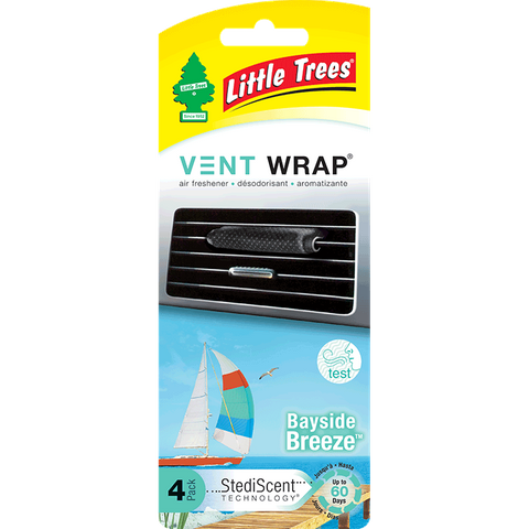 LITTLE TREES VENT WRAP BAYSIDE BREEZE PACK/4
