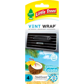 LITTLE TREES VENT WRAP CARIBBEAN COLADA PACK/4