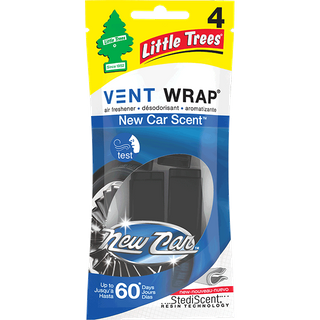 LITTLE TREES VENT WRAP NEW CAR PACK/4