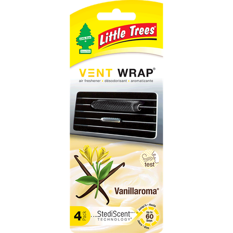 LITTLE TREES VENT WRAP VANILLAROMA PACK/4