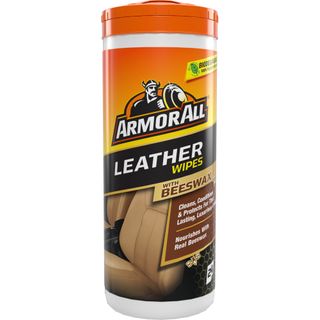 ARMOR ALL BEESWAX LEATHER WIPES (TUB/24) EA