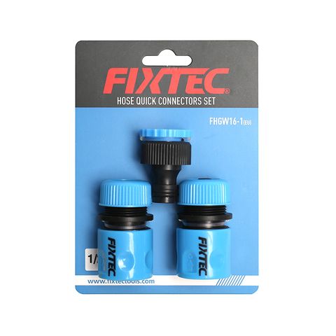 FIXTEC GARDEN HOSE 3PC CONNEXTOR SET BL/1
