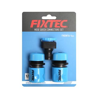 FIXTEC GARDEN HOSE 3PC CONNEXTOR SET BL/1