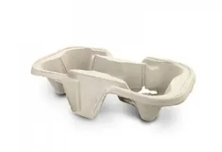 CUP HOLDER TRAY CARDBOARD 2 CUP BOX/600