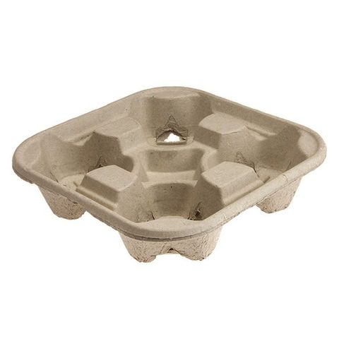 CUP HOLDER TRAY CARDBOARD 4 CUP BOX/300