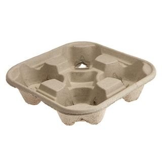 CUP HOLDER TRAY CARDBOARD 4 CUP BOX/300