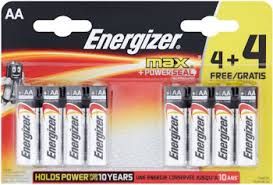 ENERGIZER MAX BATTERY AA BL/8