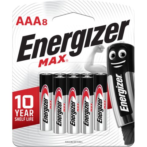 ENERGIZER MAX BATTERY AAA BL/8