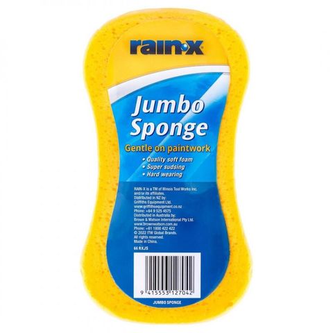 RAIN X JUMBO CAR WASH SPONGE 220MM X 115MM EA