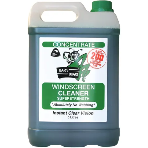 BARS BUGS WINDSCREEN CLEANER CONCENTRATE (40:1) 5L EA