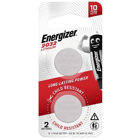 ENERGIZER COIN BATTERY LITHIUM CR2032 3V BL/2