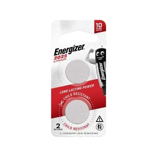 ENERGIZER COIN BATTERY LITHIUM CR2025 3V BL/2