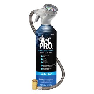 AC PRO CHARGE R1234YF GAS REFIL & HOSE 396GM EA *CHECK VEHICLE COMPATIBILITY*