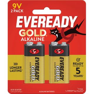 EVEREADY GOLD ALKALINE 9V BL/2 EA