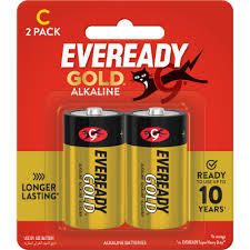 EVEREADY GOLD ALKALINE C BL/2 EA