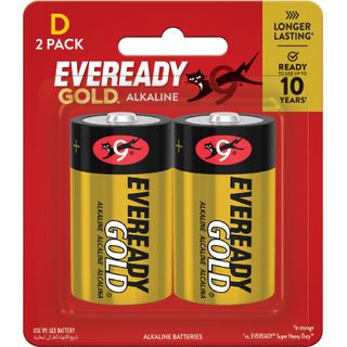 EVEREADY GOLD ALKALINE D BL/2 EA