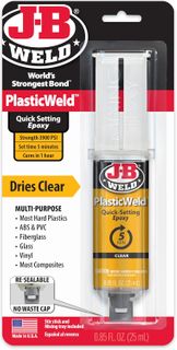 JB WELD PLASTICWELD QUICK SETTING EPOXY SYRINGE (50132) 25ML EA