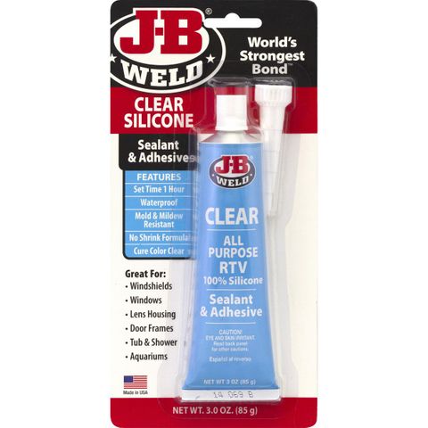 JB WELD CLEAR ALL PURPOSE RTV SILICONE SEALANT AND ADHESIVE ( 31310) 85G TUBE