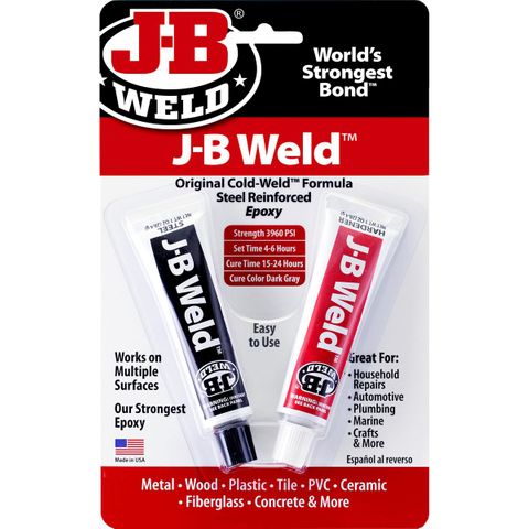 JB WELD COLD WELD STEEL REINFORCED EPOXY TUBES (8265S) 28.4G