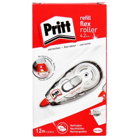 PRITT REFILLABLE CORECTION ROLLER 4.2MMx12M EA