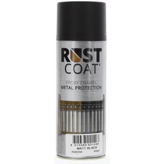 BALCHAN RUST COAT SPRAY PAINT MATT BLACK (RUST04) 300G EA