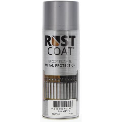BALCHAN RUST COAT SPRAY PAINT SILVER (RUST06) 300G EA