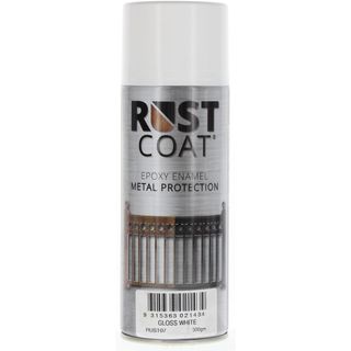 BALCHAN RUST COAT SPRAY PAINT GLOSS WHITE (RUST07) 300G EA