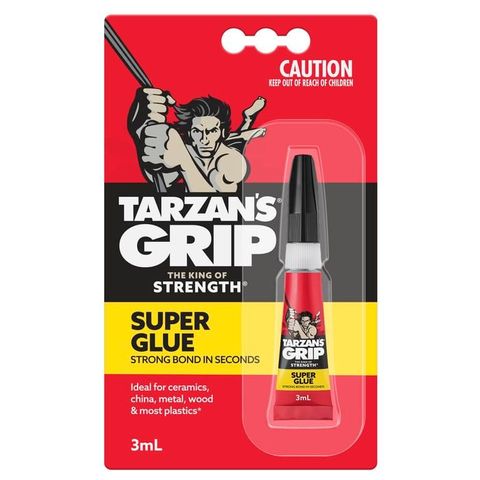 TARZAN'S GRIP SUPER GLUE 3ML EA