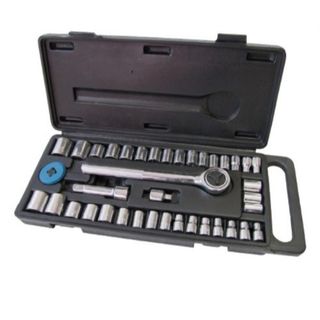 PROMARK SOCKET SET 1/4 INCH AND 3/8 INCH DRIVE 40 PIECE EA