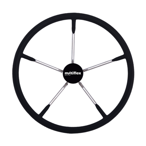 MULTIFLEX STAINLESS STEEL STEERING WHEEL - TAURUS (BLACK)