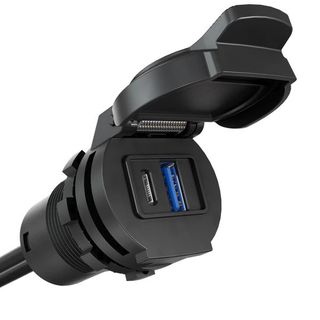 USB SMART DATA PORT RELOCATOR W/ POWER INJECTION 30W PD USB-C & 6W USB-A