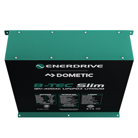 B-TEC 400AMP / 12V LIFEPO4 SLIM METAL CASE BATTERY