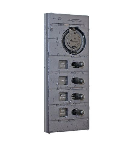 4 WAY SWITCH PANEL + 12V OUTLET