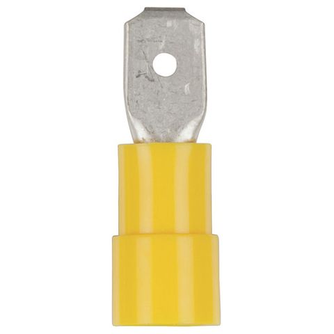 SPADE TERMINAL YELLOW (MALE)