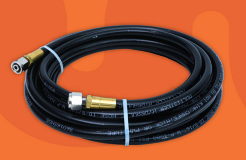HYDRAULIC HOSE WITH RE-USABLE CONNECTOR (8M)