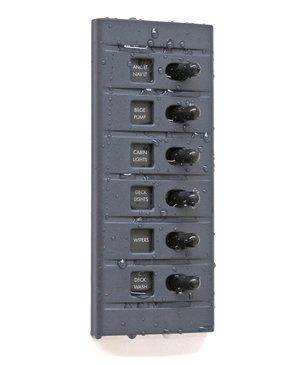 6 WAY MARINE SWITCH PANEL