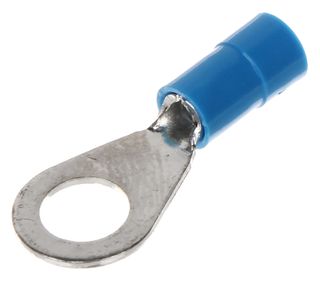 RING TERMINAL BLUE 6.3MM (25 PACK)