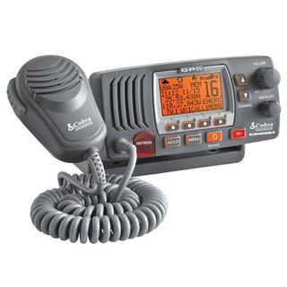 COBRA FIXED MOUNT VHF RADIO + GPS (BLACK)