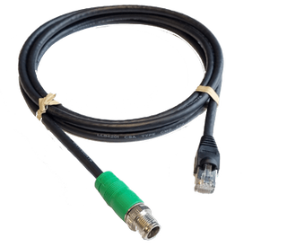 Ethernet Cable - Green M12 8-pin male - RJ45 male 5 m (16.5 ft)