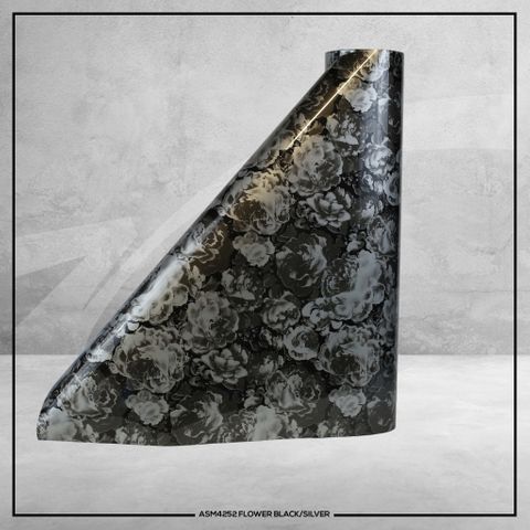 4252 Soft M Flower Blk Silver