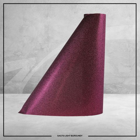 73 Adhesive Glitter Lt Burgndy