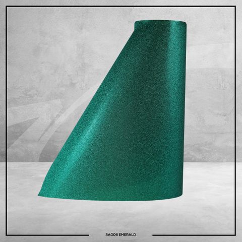 06 Self-Ad Glitter Emerald