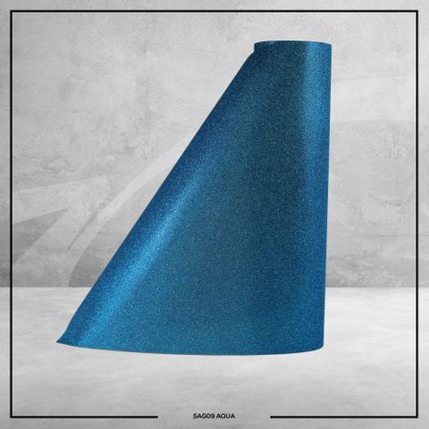 09 Self-Ad Glitter Aqua