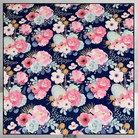 4231 Flowers Navy Bground