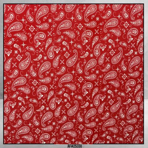 4253 Bandana Red/White