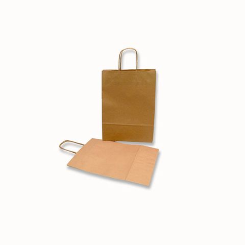 3-Bottle Brown Paper Bag with Paper Twist Handle 100/carton