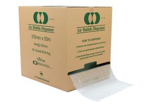 P10 Bubble Wrap 375mm x 50m Perforated 500mm in Dispenser Box