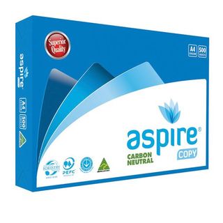 A4 White 80gsm Aspire Copy Paper 500 sheets/ream 5 reams/carton